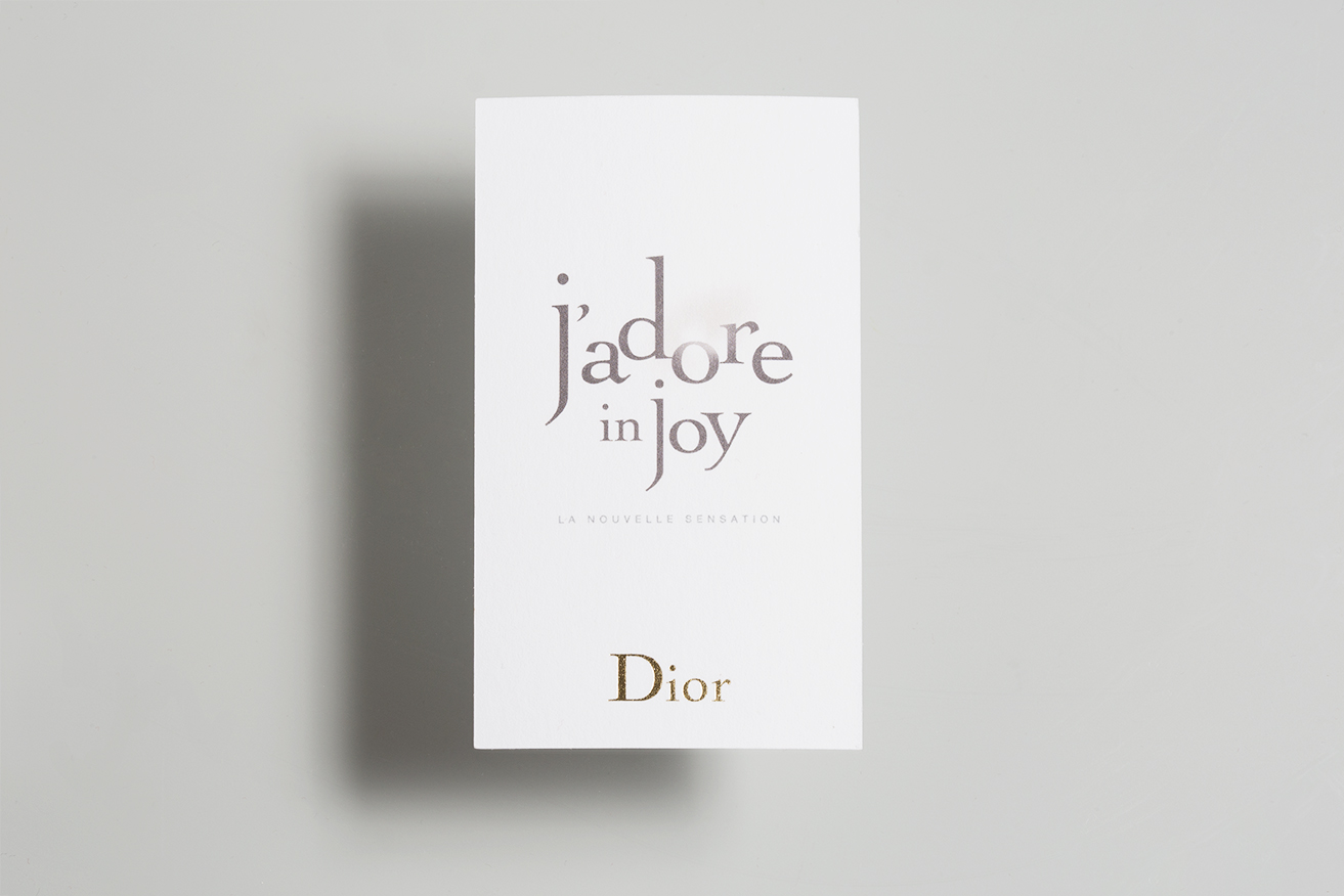 Photo du Recto de la touche à sentir J'adore in Joy pour Dior